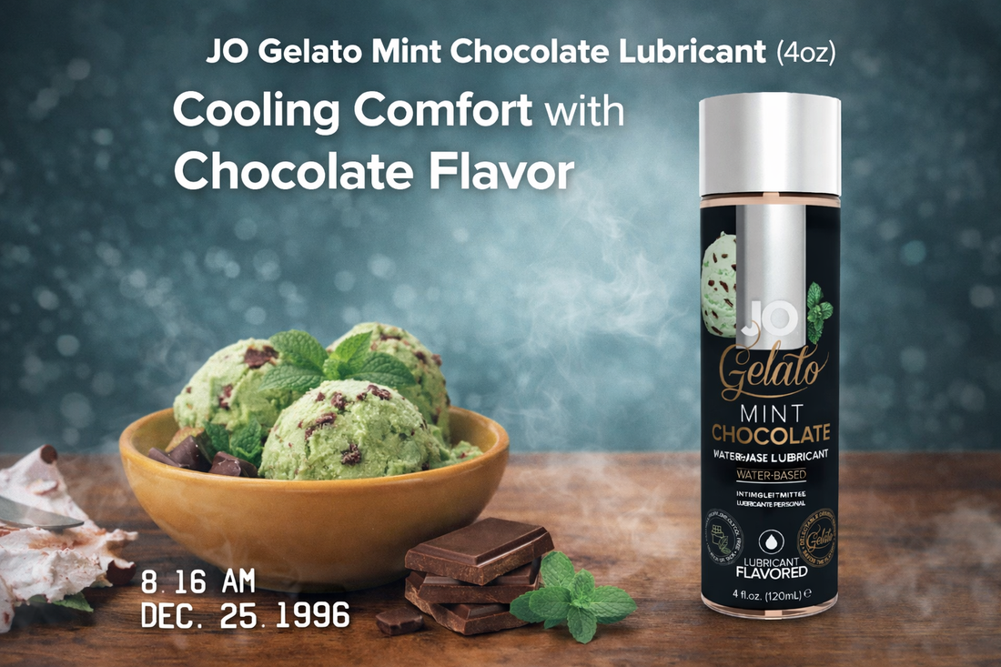 JO Gelato Mint Chocolate Lubricant (4oz): Cooling Comfort with Chocolate Flavor