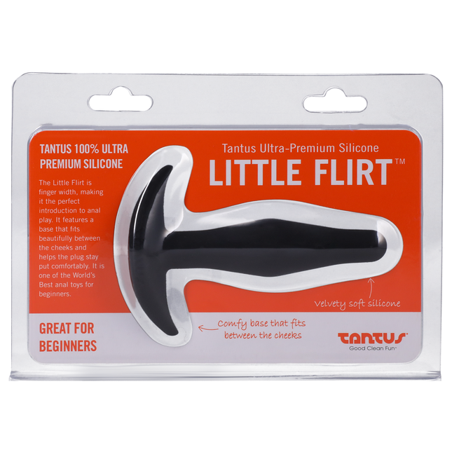 Tantus Silicone Little Flirt Butt Plug Black