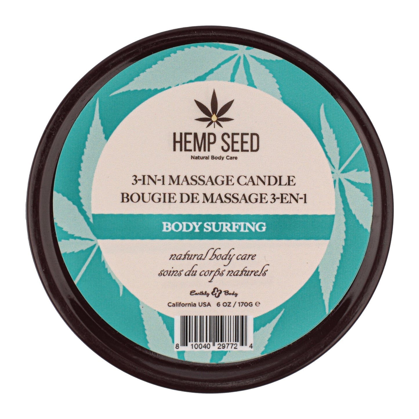 Hemp Seed 3-in-1 Massage Candle Body Surfing 6oz