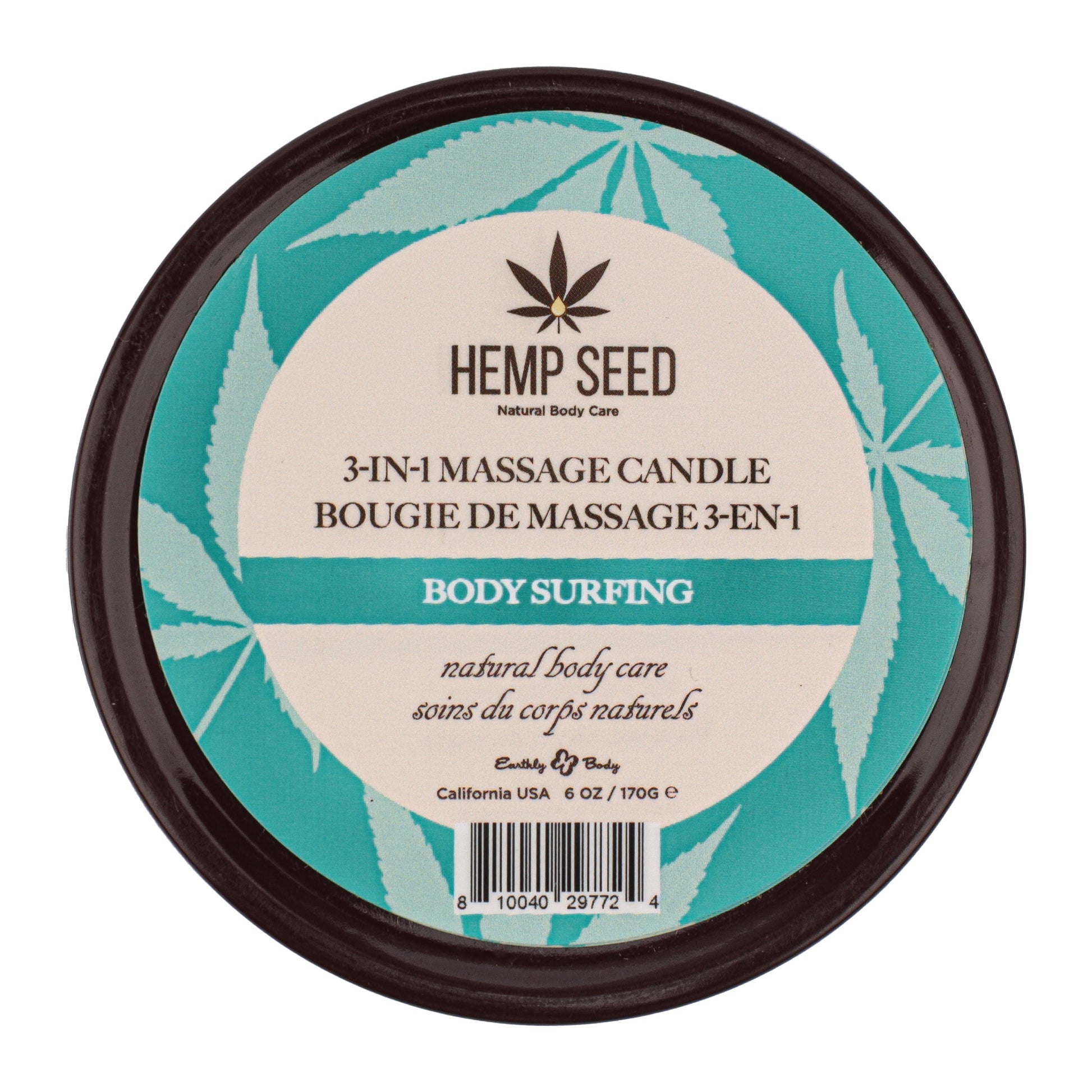 Hemp Seed 3-in-1 Massage Candle Body Surfing 6oz