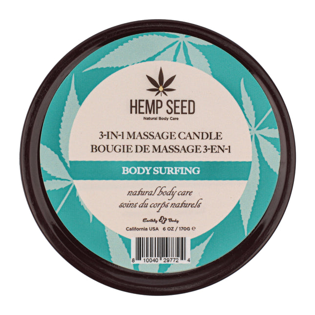 Hemp Seed 3-in-1 Massage Candle Body Surfing 6oz