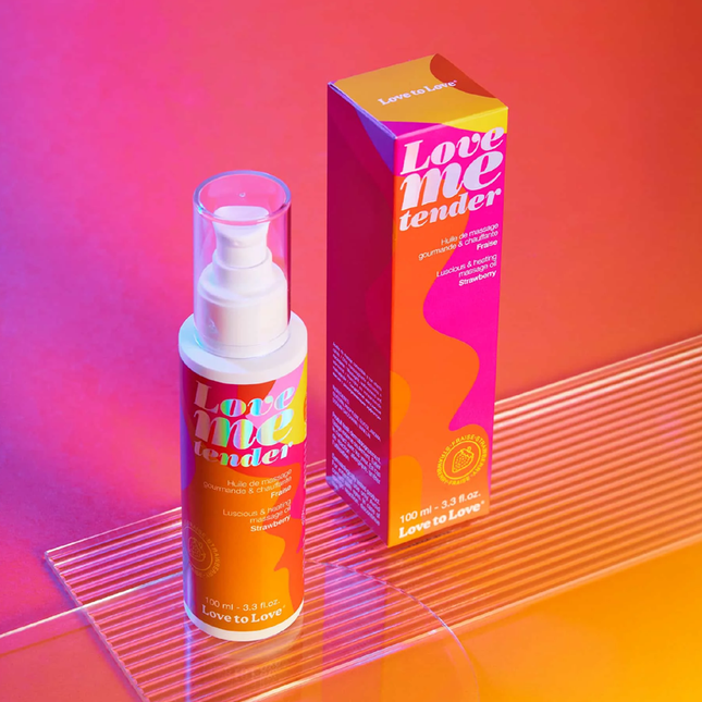 LOVE ME TENDER - MASSAGE OIL - STRAWBERRY 100ML / 3.3FL.OZ.