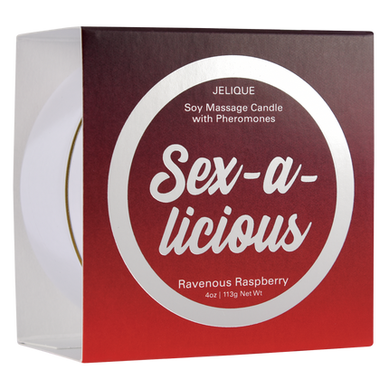 MOOD CANDLES Sex-a-licious - Pheromone Massage Candle Ravenous Raspberry 4oz | 113g
