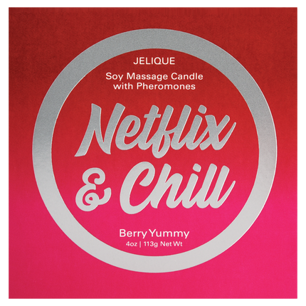 MOOD CANDLES Netflix & Chill - Pheromone Massage Candle Berry Yummy 4oz | 113g