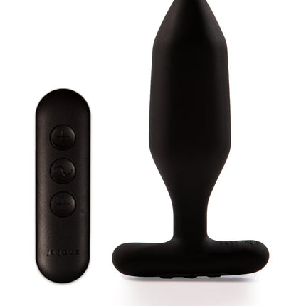 Onyx Vibrating Butt Plug Black