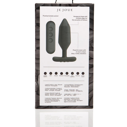 Onyx Vibrating Butt Plug Black