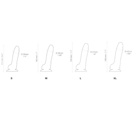 SOFT REALISTIC DILDO PURPLE - L